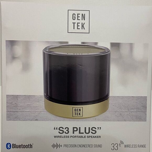 Gen Tek S3 Plus Wireless Bluetooth Portable Speaker - Picture 2 of 4